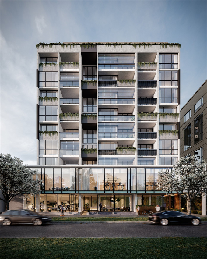 墨尔本东南部中心地带奢华公寓Cheltenham Place